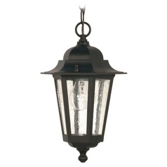 Cornerstone Textured Black Outdoor Hanging Light by Nuvo Lighting
