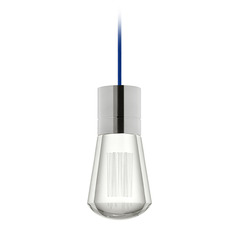 Alva LED 3000K Mini Pendant in Nickel by Visual Comfort Modern
