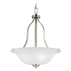 Emmons Brushed Nickel Pendant by Generation Lighting