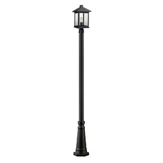 Portland Black Post Light by Z-Lite