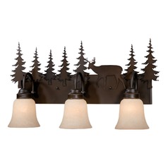 Bryce Burnished Bronze Bathroom Light by Vaxcel Lighting