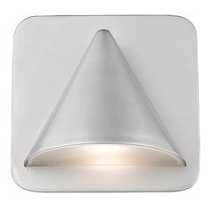 Obelisk Silver LED Outdoor Wall Light by Z-Lite