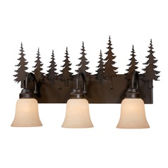 Yosemite Burnished Bronze Bathroom Light by Vaxcel Lighting