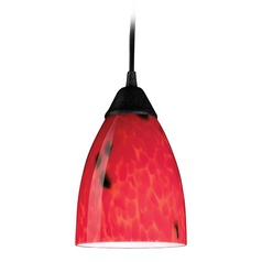 Classico Dark Rust Mini-Pendant Light  - Includes Recessed Adapter Kit