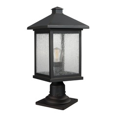 Portland Oil Rubbed Bronze Post Light by Z-Lite