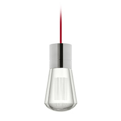 Alva LED 3000K Mini Pendant in Nickel by Visual Comfort Modern