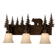 Bozeman Burnished Bronze Bathroom Light by Vaxcel Lighting