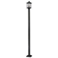 Portland Black Post Light by Z-Lite