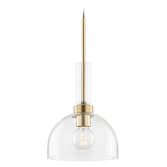 Tabitha Aged Brass Pendant by Mitzi by Hudson Valley