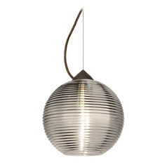 Besa Lighting Kristall Bronze Pendant Light with Globe Shade