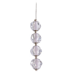 Craftmade Lighting Jackie Polished Nickel LED Mini-Pendant Light with Abstract Shade