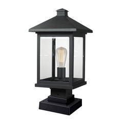 Portland Black Post Light by Z-Lite