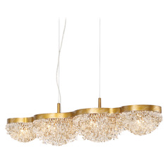 Mondo 41-Inch Chandelier in Antique Gold by Eurofase Lighting