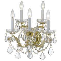 Crystorama Lighting Maria Theresa Gold Sconce
