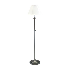 Club Floor Lamp in Antique Silver by House of Troy Lighting