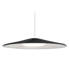 Besa Lighting Swan White LED Pendant Light with Coolie Shade