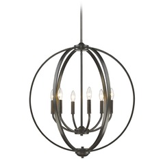 Colson Etruscan Bronze Chandelier by Golden Lighting
