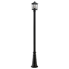 Portland Black Post Light by Z-Lite
