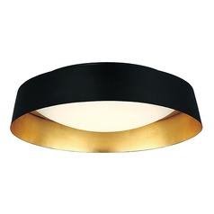 Gilt 18-Inch LED Flush Mount in Gold Leaf & Bronze by Modern Forms