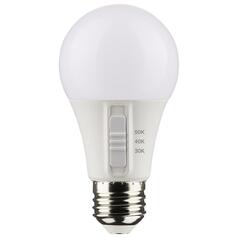 6W A19 3CCT Medium Base LED Light Bulb 4-Pack by Satco Lighting