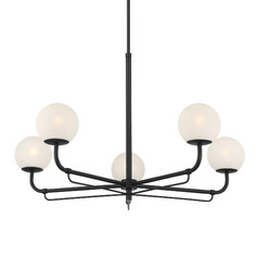 Whitehall 5-Light Chandelier in Matte Black by Minka Lavery