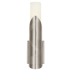 Michael Berman Brut Polished Nickel Sconce by Robert Abbey