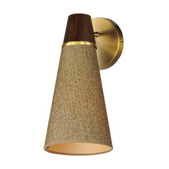 Sumatra Natural Aged Brass Sconce by Maxim Lighting