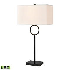 Elk Lighting Staffa Matte Black LED Console & Buffet Lamp with Rectangle Shade