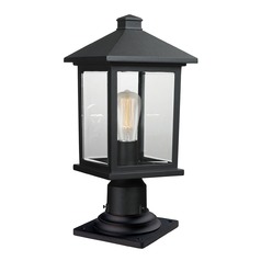 Portland Black Post Light by Z-Lite