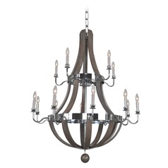 Sharlow Chrome Chandelier by Kalco Lighting