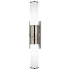 Roderick Antique Silver LED Vertical Bathroom Light by Robert Abbey