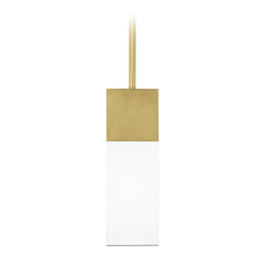 Kulma Small LED Pendant in Black by Visual Comfort Modern
