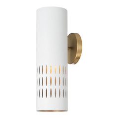 Dash Wall Sconce in Aged Brass & White by Capital Lighting