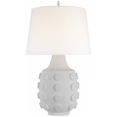 Thomas OBrien Orly Table Lamp in Plaster White by VC Signature