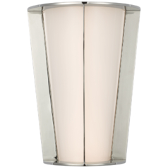 Phinn 12-Inch Tapered Sconce in Polished Nickel by VC Signature