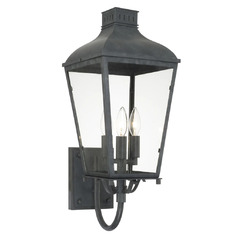 Dumont 23.5-Inch Outdoor Wall Light in Graphite by Crystorama Lighting