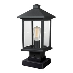 Portland Black Post Light by Z-Lite