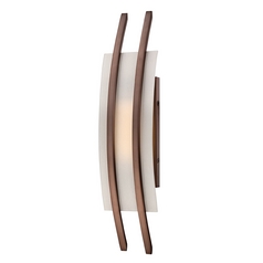 Modern LED Sconce Wall Light in Hazel Bronze by Nuvo Lighting