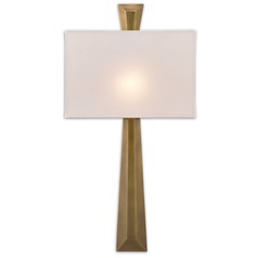 Arno LED Wall Sconce in Polished Antique Brass by Currey & Company