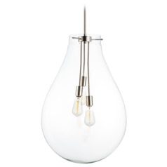Maxim Lighting Gourd Satin Nickel Pendant Light with Bowl / Dome Shade