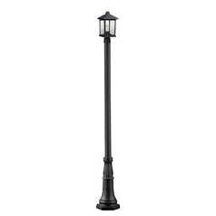 Portland Black Post Light by Z-Lite