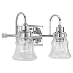 Litchfield Polished Chrome 2-Light Bathroom Light by Progress Lighting