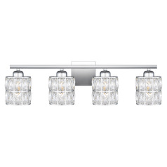 Gibson 29.50-Inch Vanity Light in Polished Chrome by Quoizel Lighting