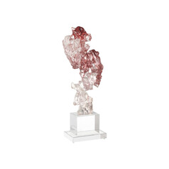 Faux Rock Crystal Sculpture in Purple Pink & Clear by Currey & Company
