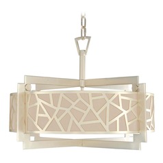 Miramar Rose Silver Pendant by Kalco Lighting