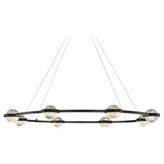 Circolo Black LED Chandelier by Eurofase Lighting