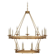 Chapman & Myers Launceton Large Chandelier in Brass by Visual Comfort Signature