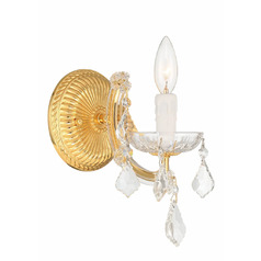 Maria Theresa Wall Sconce in Gold by Crystorama Lighting