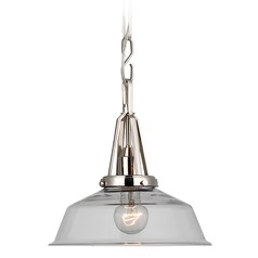 Chapman & Myers Layton 10-Inch Pendant in Nickel by Visual Comfort Signature
