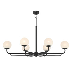 Whitehall 6-Light Linear Light in Matte Black by Minka Lavery